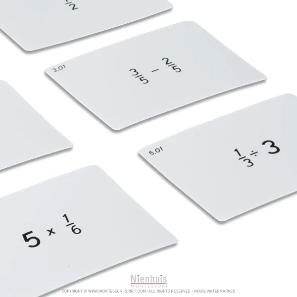 Exercices pour fractions n°1 (en anglais)