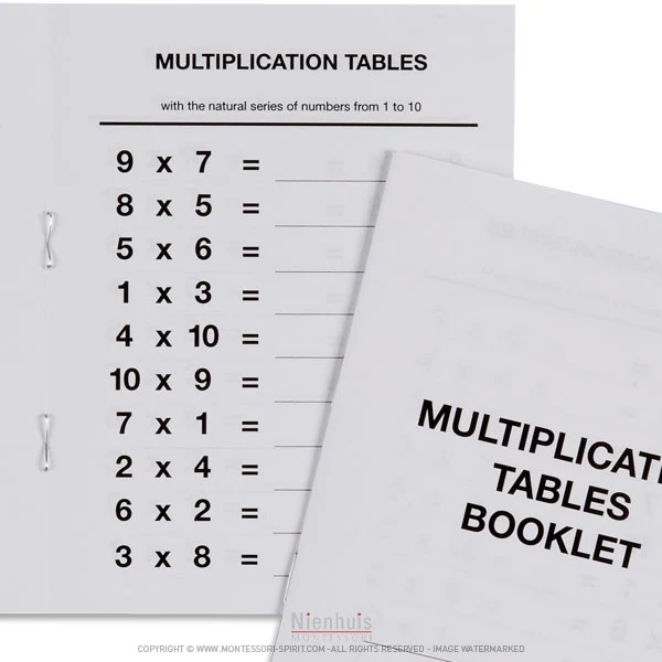 Livrets tables de multiplication n°3 (x40)