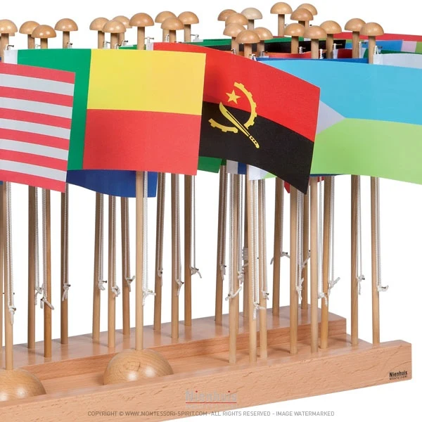 Présentoir des drapeaux Afrique
