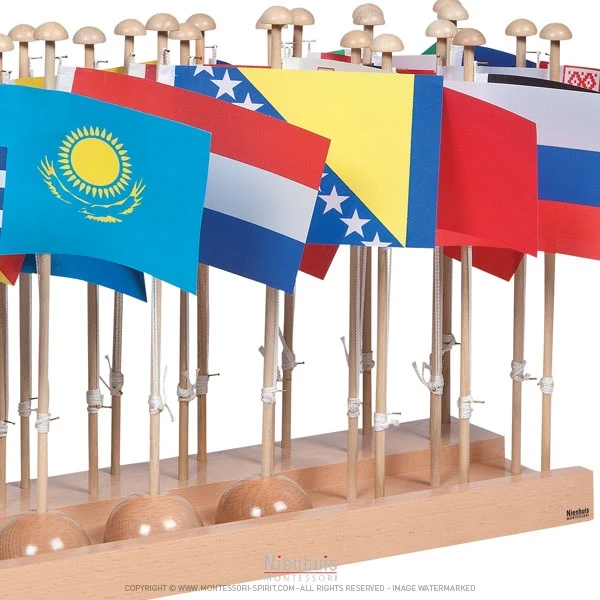 Présentoir des drapeaux Europe
