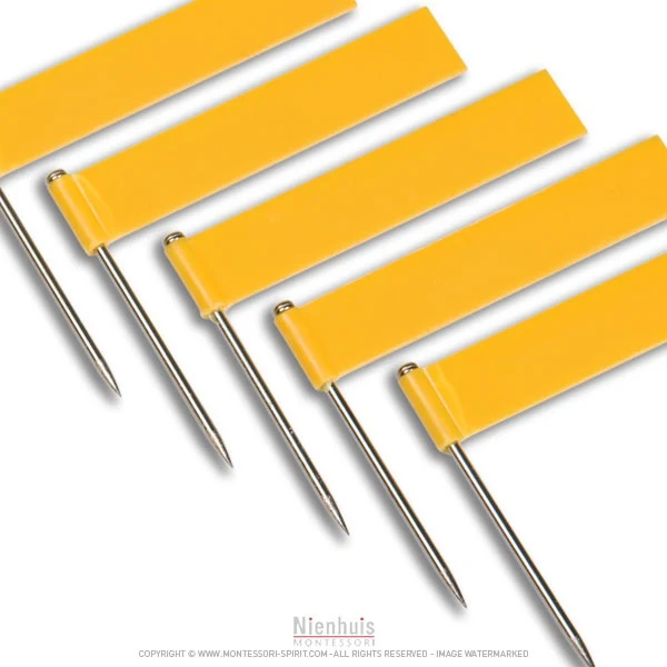 Drapeaux supplémentaires jaune x10