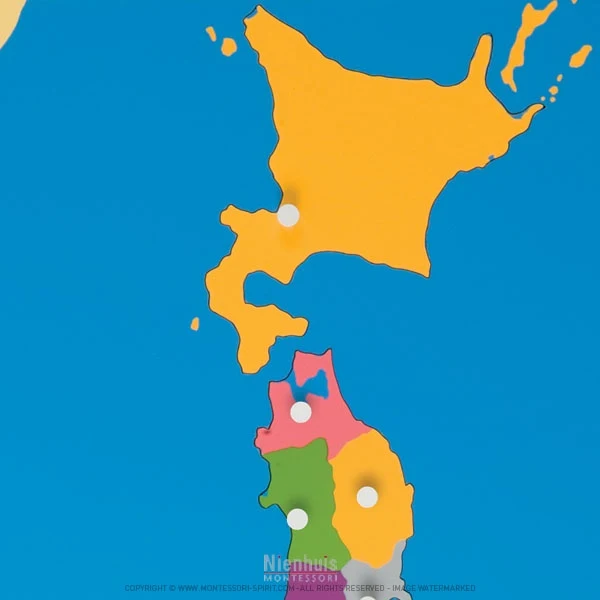 Carte puzzle du Japon