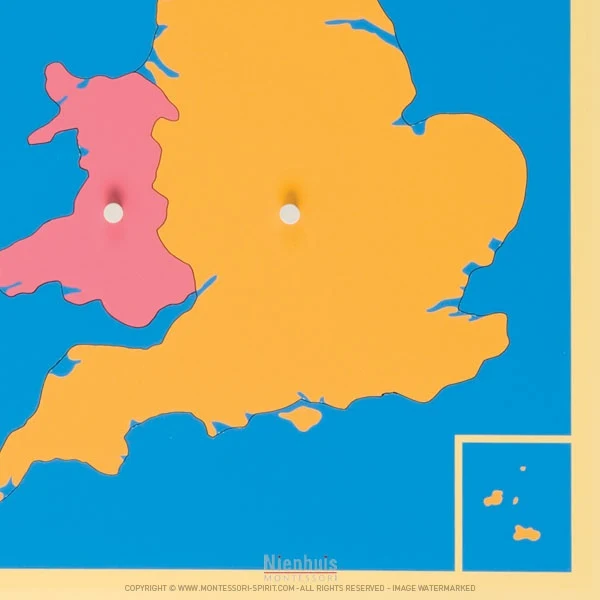 Carte puzzle du Royaume-Uni