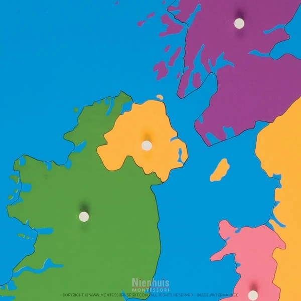 Carte puzzle du Royaume-Uni