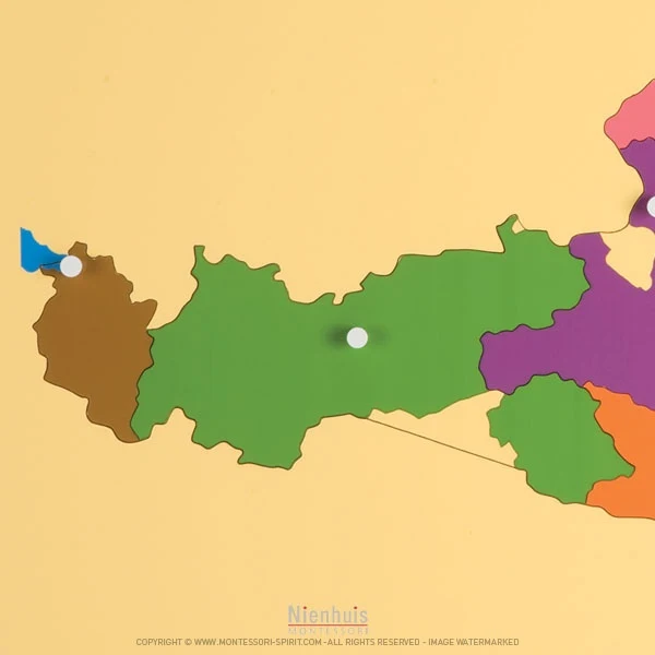 Carte puzzle de l'Autriche
