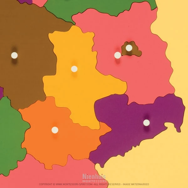 Carte puzzle de l'Allemagne
