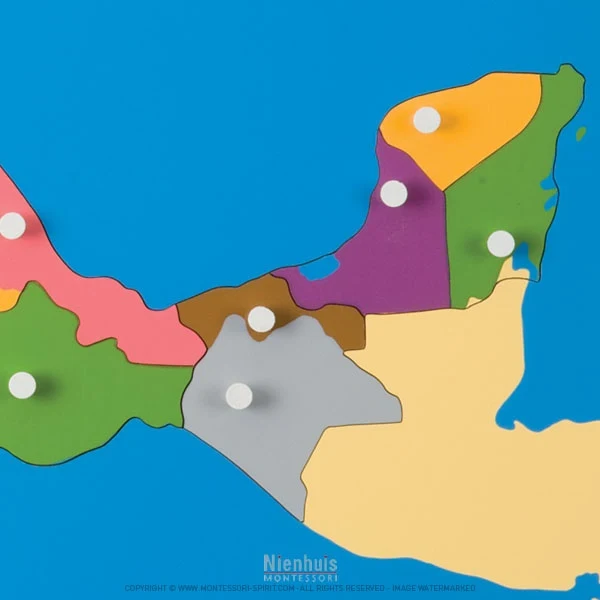 Carte puzzle du Mexique