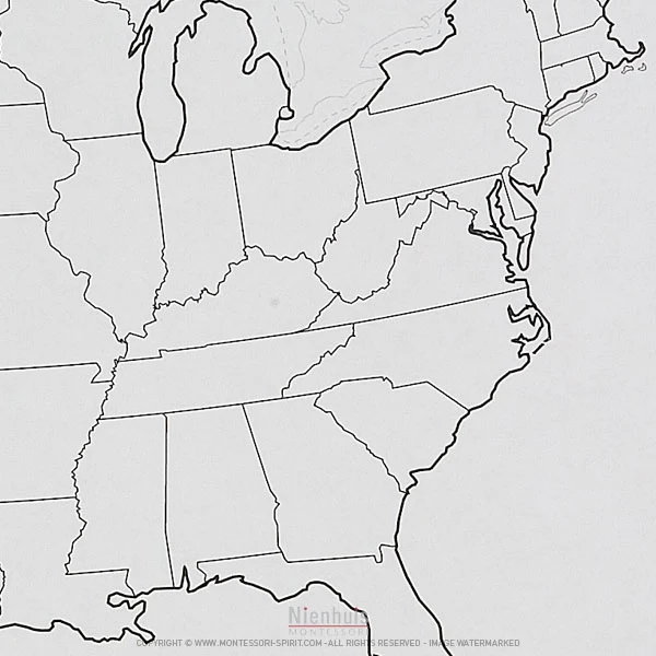Carte des états des Etats-Unis x50