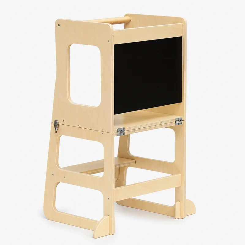 Tour d'apprentissage - 3 en 1 - Pliable en Table d'activités - Tableau dessin - Enfant 3-6 ans