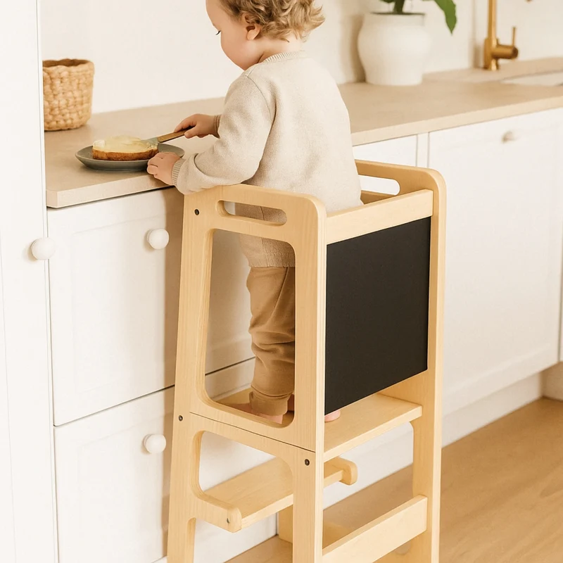 Tour d'apprentissage - 3 en 1 - Pliable en Table d'activités - Tableau dessin - Enfant 3-6 ans