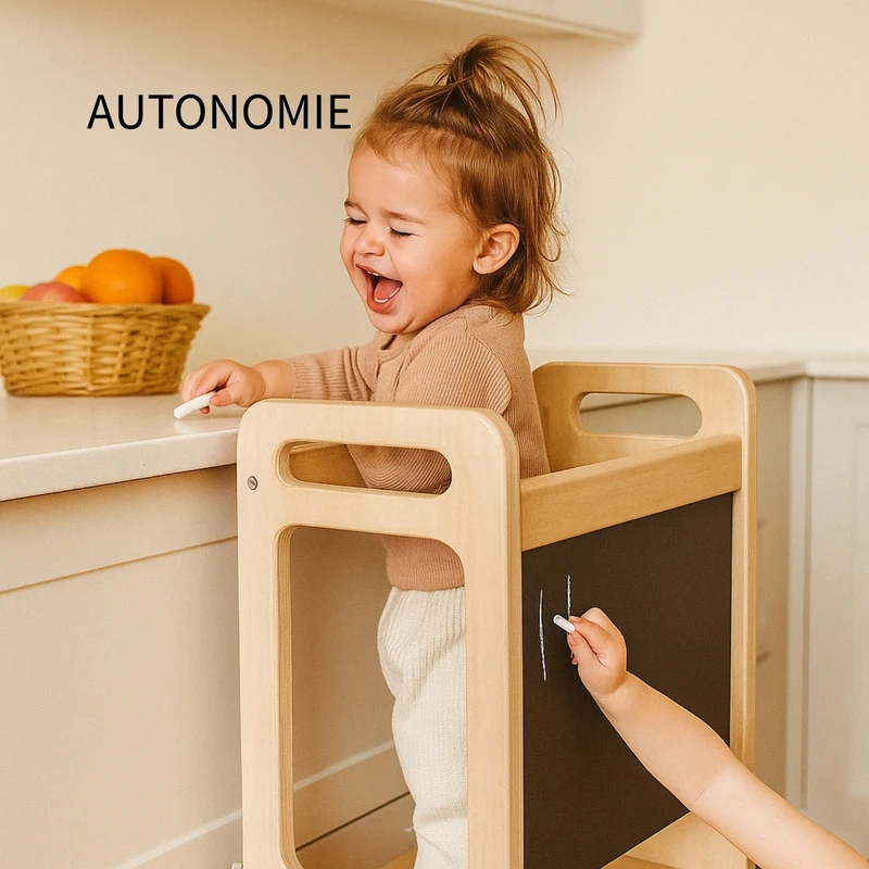 Tour d'apprentissage - 3 en 1 - Pliable en Table d'activités - Tableau dessin - Enfant 3-6 ans