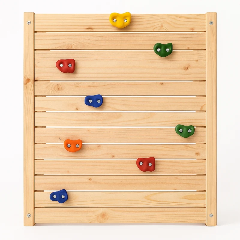 Balançoire double avec Toboggan Tour Maison/Cabane et Mur d’escalade – Enfant 3-8 ans - Aire de jeux Montessori en bois - Joie au jardin - Livraison Rapide