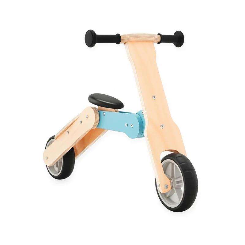 Draisienne évolutive en Trottinette en bois - Enfant 3 à 6 ans - modèle TEM