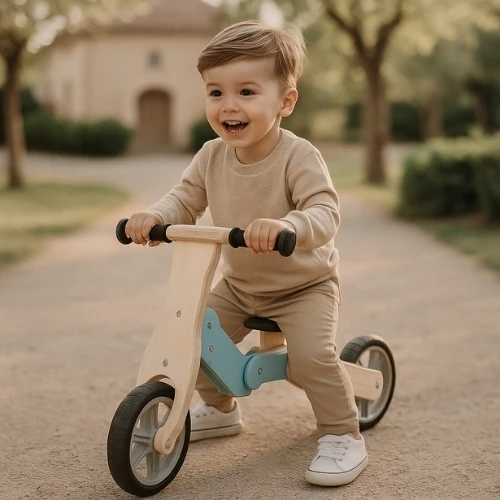 Draisienne évolutive en Trottinette en bois - Enfant 3 à 6 ans - modèle TEM
