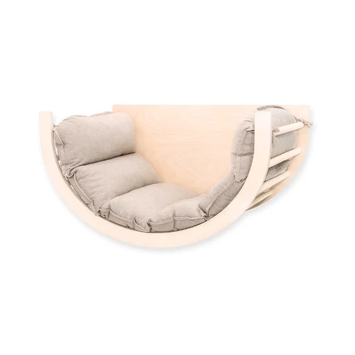 Arche d'Escalade Montessori 6-en-1 en Bois – Bascule, Bureau & Table d'Activités – 12 mois à 8 ans