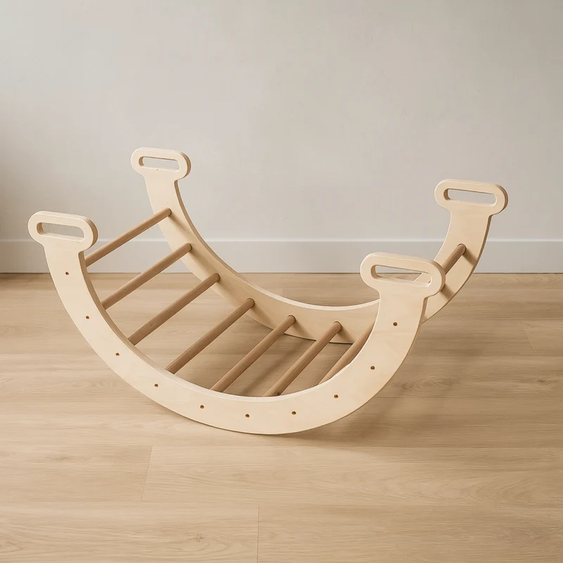 Arche d'escalade Montessori en bois bébés et enfants de 0 - 6 ans | Aire de jeux d'Intérieur