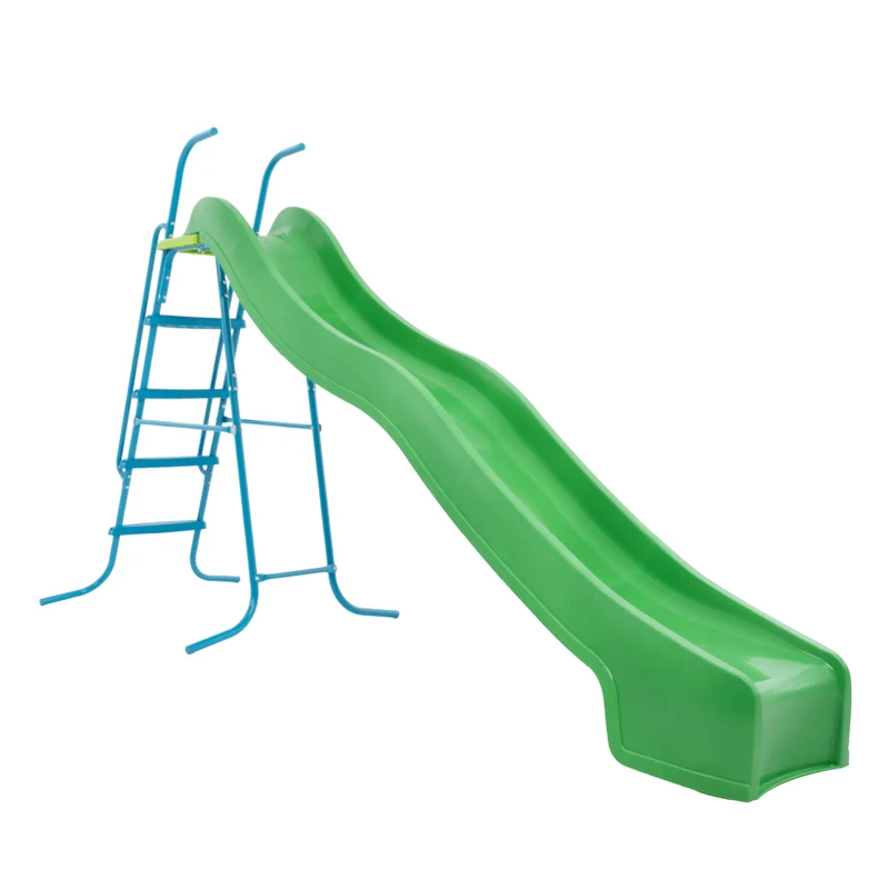Toboggan ondulé L300 cm - 3-12 ans - 5 marches - vert pomme