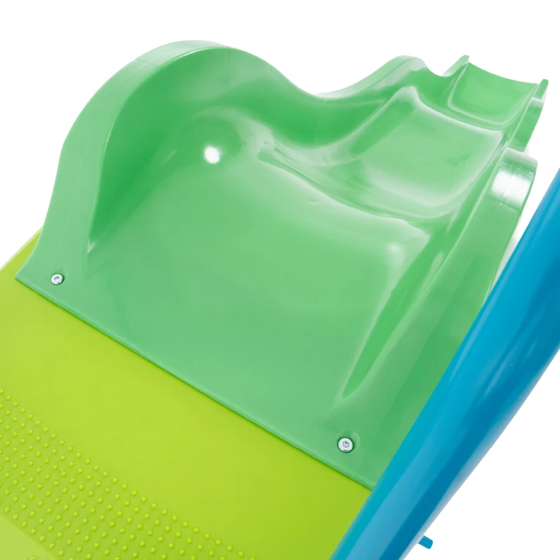 Toboggan ondulé L300 cm - 3-12 ans - 5 marches - vert pomme
