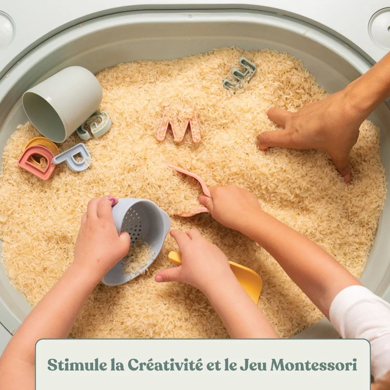 Table de jeux 4 en 1 Montessori en bois FSC®