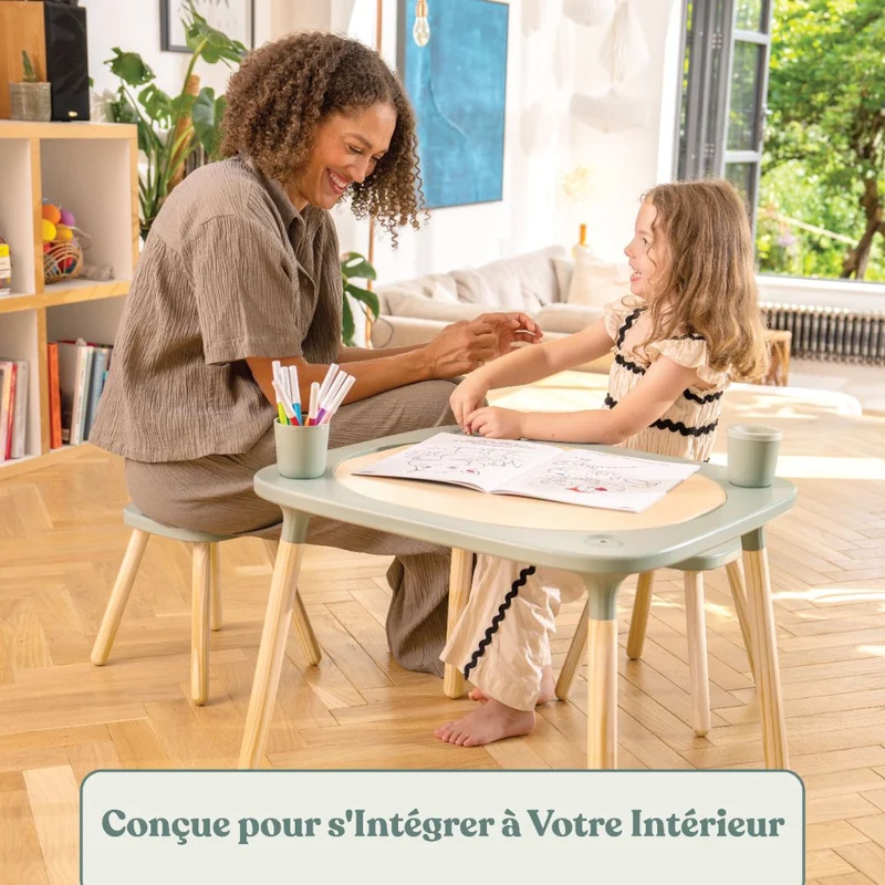 Table de jeux 4 en 1 Montessori en bois FSC®