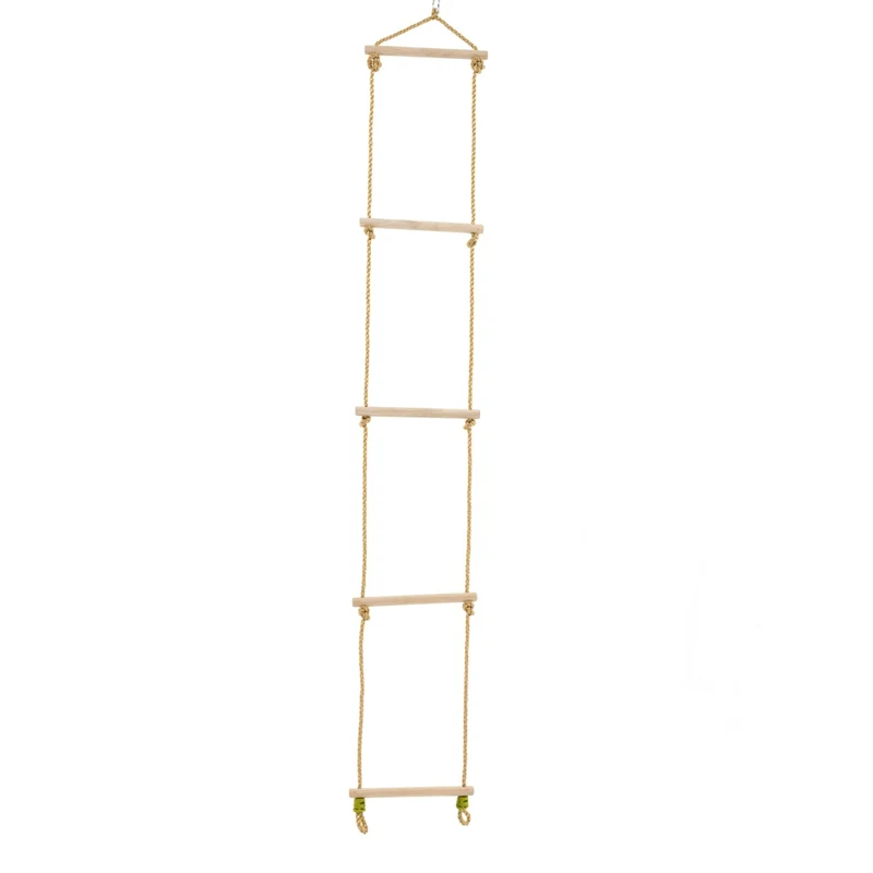 Portique 2 balançoires avec échelle corde - bois PEFC™ - H224 cm - BALANDIER