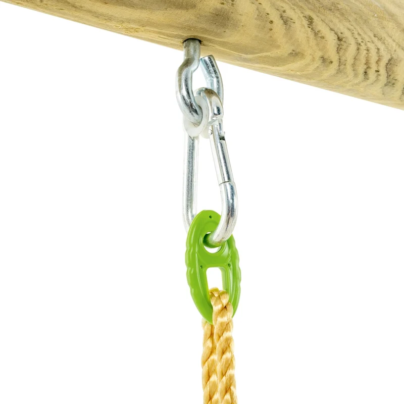 Portique 2 balançoires avec échelle corde - bois PEFC™ - H224 cm - BALANDIER