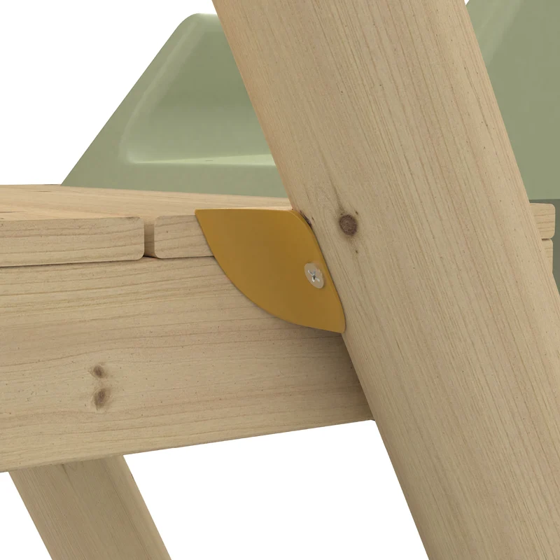 Portique balançoire avec vis-à-vis et toboggan - bois PEFC™- H190 cm - ARBOUSIER