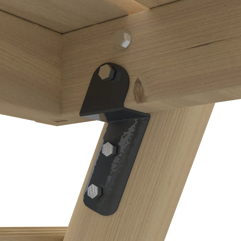 Portique 2 balançoires avec vis-à-vis et toboggan - bois PEFC™ - H190 cm - AJONC