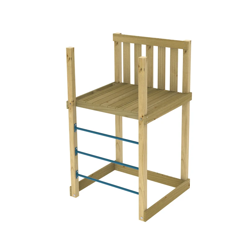 Plateforme 120 cm avec échelle à barreaux en métal pour aire de jeux SKYWOOD en bois FSC®