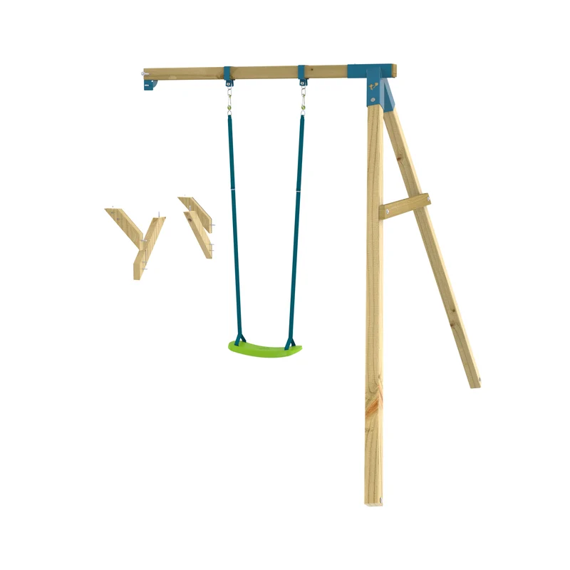 Bras de portique balançoire simple avec siège pour aire de jeux SKYWOOD bois FSC®