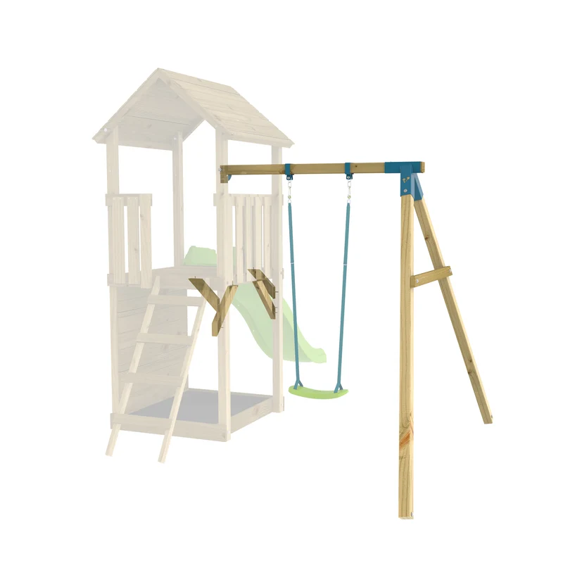 Bras de portique balançoire simple avec siège pour aire de jeux SKYWOOD bois FSC®