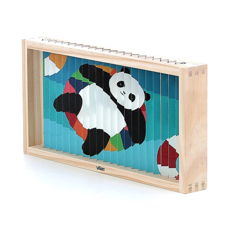 Vilac - Puzzle 4 Dimensions, Les animaux - Andy Westface - 5 ans+