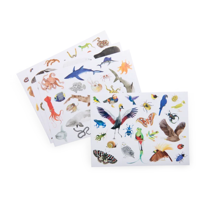Moulin Roty - Tout autour du monde - pochette 78 stickers repositionnables - 3 ans+