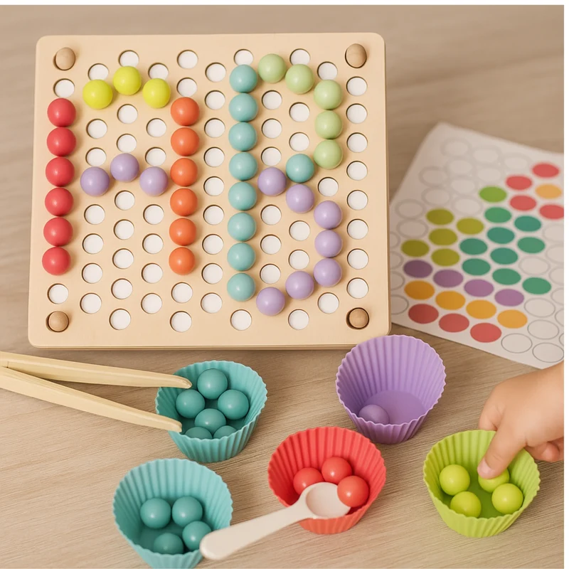 Jeu de tri Montessori 3 ans | Apprendre les couleurs | Concevoir formes et objets