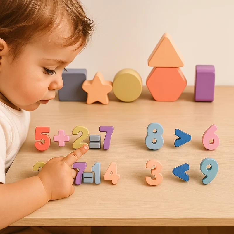 Puzzles en Bois Montessori Chiffres (3-7 ans) - Apprendre à compter et calculer en s'amusant