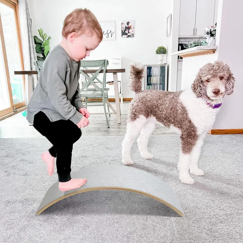 Montessori Balance Board aus Holz – Wackelbrett für Kinder