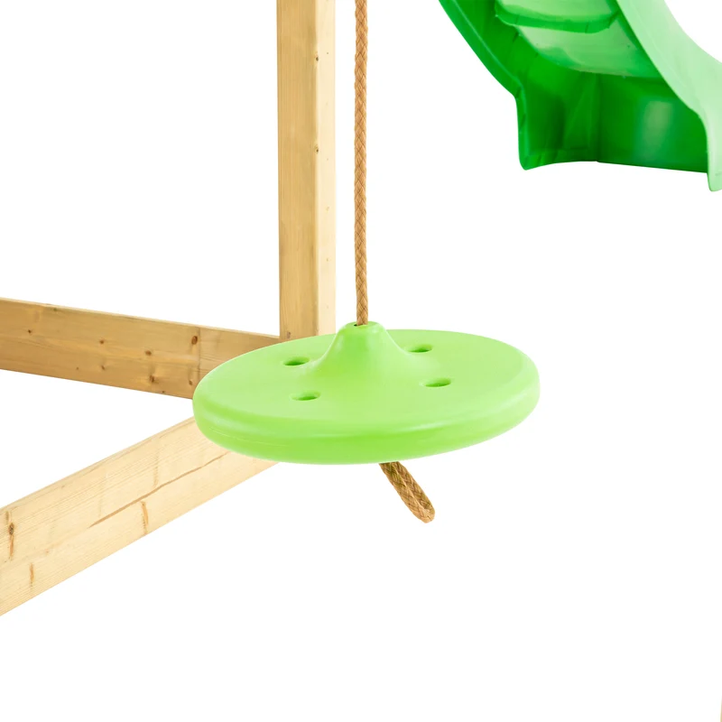 Filet d’escalade et tyrolienne pour aire de jeux Skywood bois FSC®