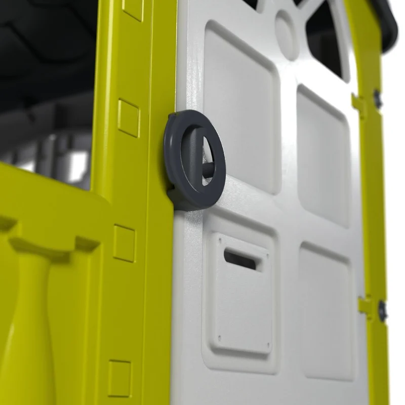Cabane enfant plastique vert citron STORM