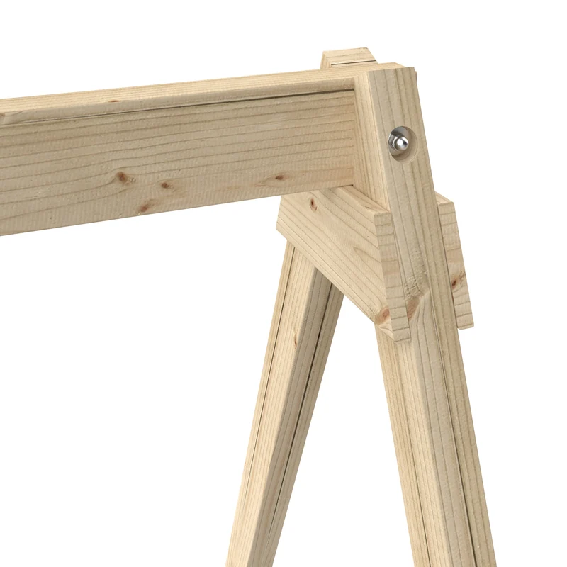 Aire de jeux 2 balançoires, toboggan et mur d'escalade - H210 cm - bois FSC® - GESSETTE
