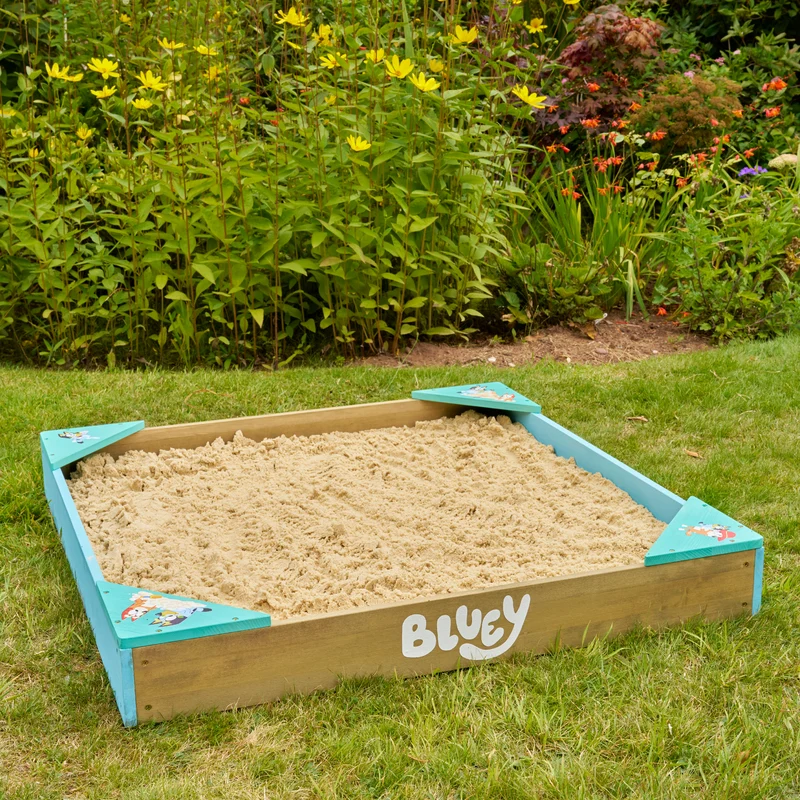 Bac à sable enfant BLUEY avec bâche et couverture bois FSC®