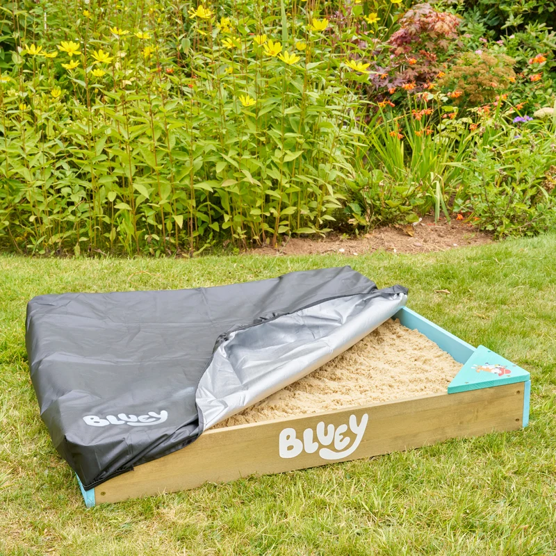 Bac à sable enfant BLUEY avec bâche et couverture bois FSC®