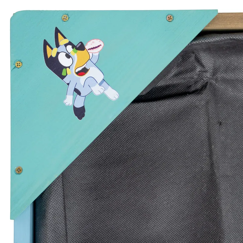Bac à sable enfant BLUEY avec bâche et couverture bois FSC®