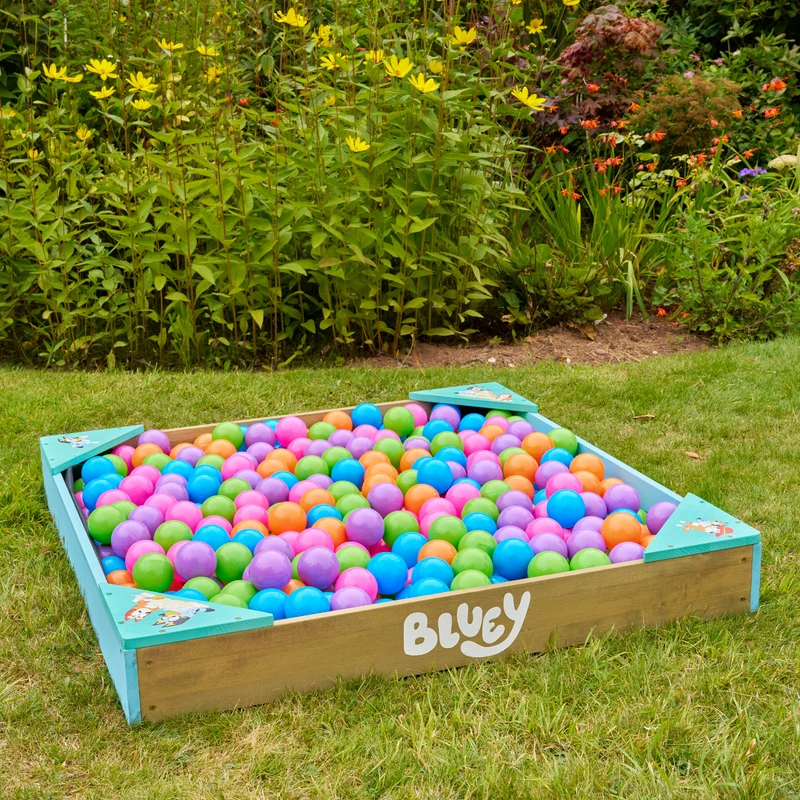 Bac à sable enfant BLUEY avec bâche et couverture bois FSC®