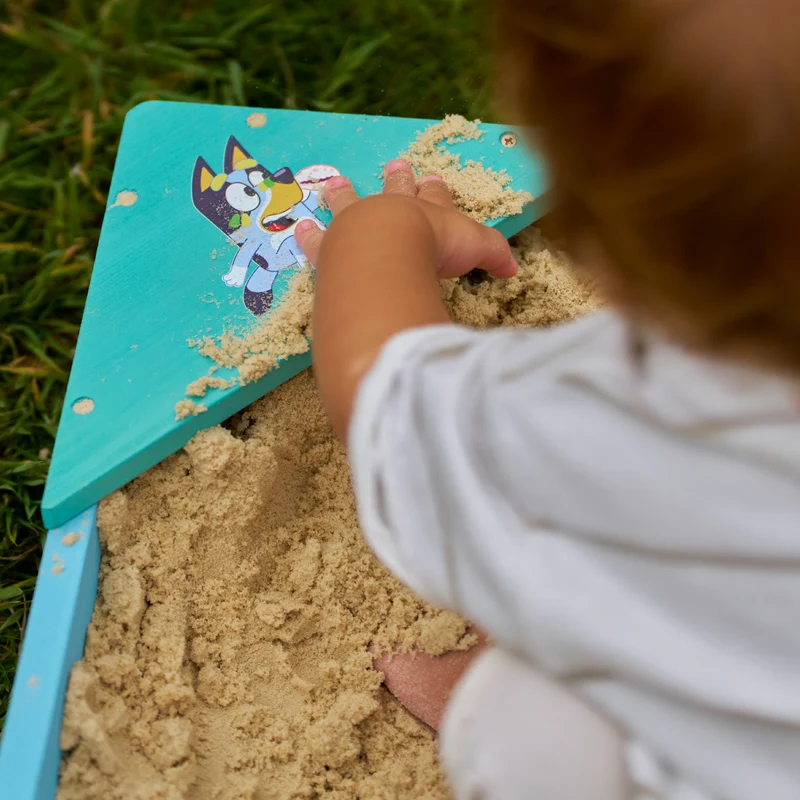 Bac à sable enfant BLUEY avec bâche et couverture bois FSC®
