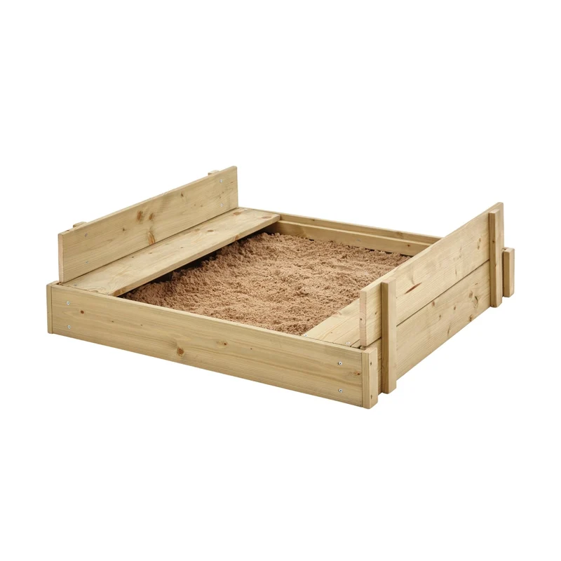 Bac à sable enfant avec bancs intégrés bois FSC®
