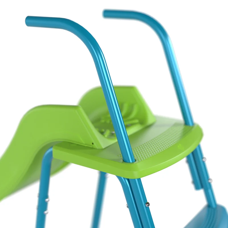 Toboggan ondulé L175 cm - dès 3 ans - 3 marches - vert pomme