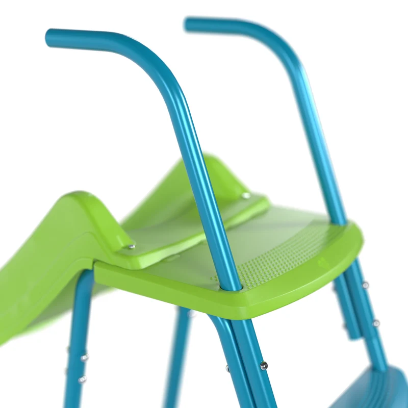 Toboggan ondulé L220 cm - 3-10 ans - 4 marches - vert pomme