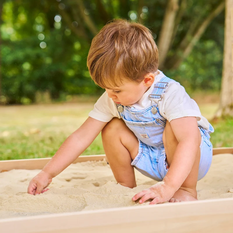 Plateforme pilotis avec balcon naturel en bois FSC® pour cabane enfant modulable