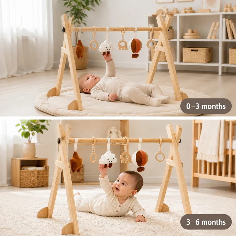 Montessori Baby Gym aus Holz
