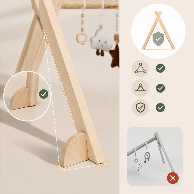 Montessori Baby Gym aus Holz